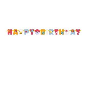 Pokemon Happy Birthday Banner